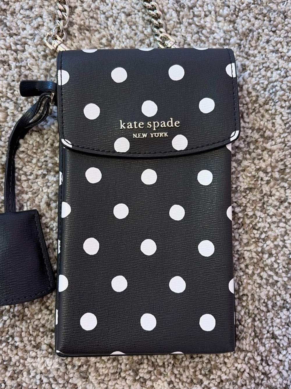 kate spade Black and White Polka Dot Mini Crossbody